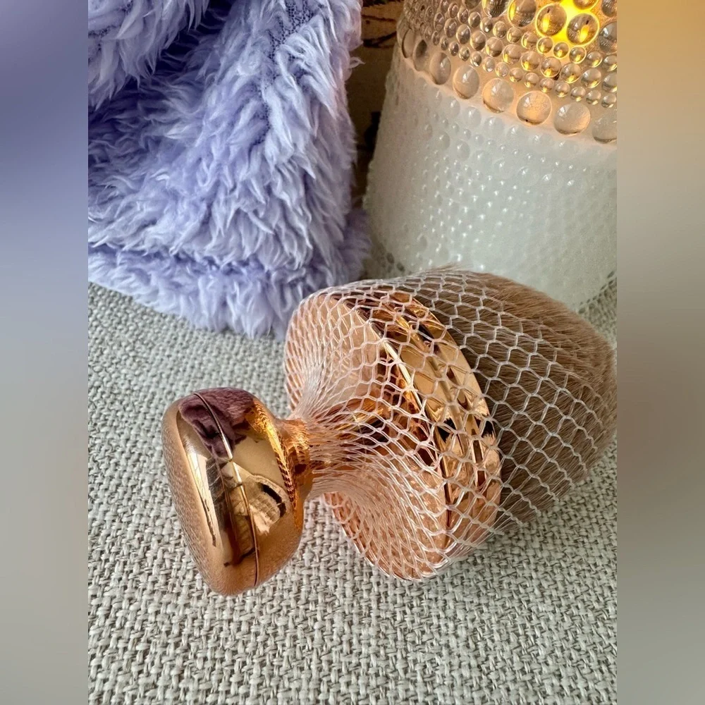 New Women’s Wide Rose Gold Color Makeup or Body Product Brush with Soft Bristles